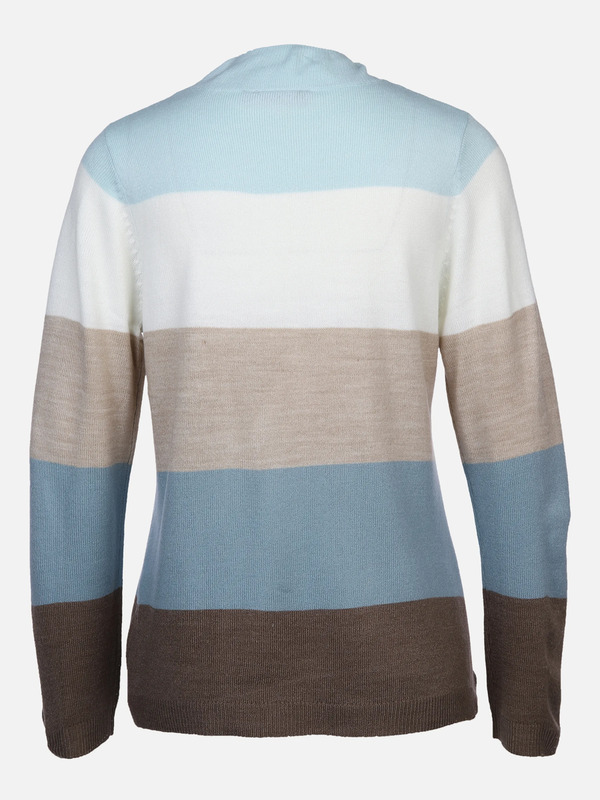 Bild 2 von Damen Strickpullover "Cashmere-Like" mit Streifen
                 
                                                        Blau