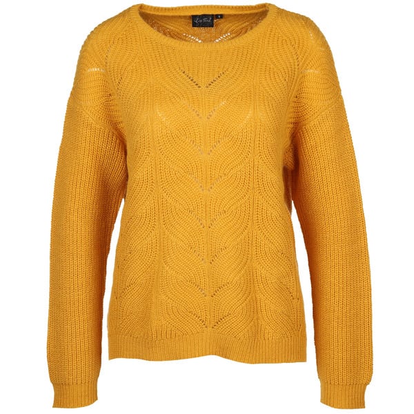 Bild 1 von Damen Strickpullover mit Lochmuster
                 
                                                        Gelb