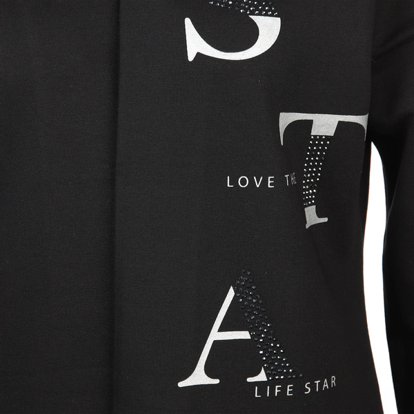 Bild 3 von Damen Sweatcardigan mit Glitzersteinchen und Print
                 
                                                        Schwarz