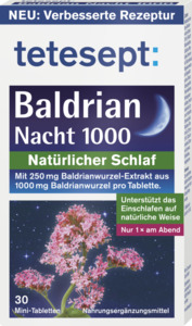 tetesept Baldrian Nacht 1000 Mini-Tabletten