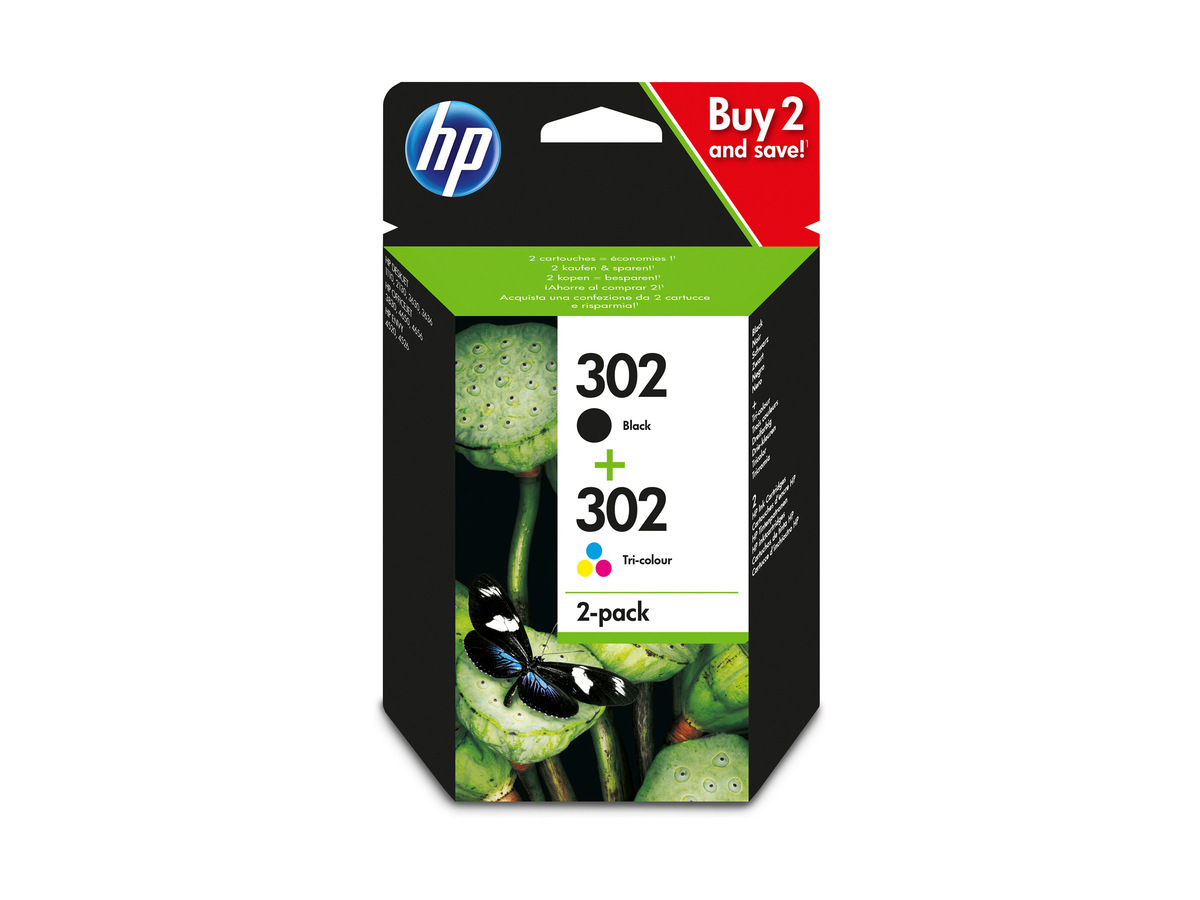 Bild 1 von HP »302« Multipack Druckerpatronen Schwarz/Dreifarbig