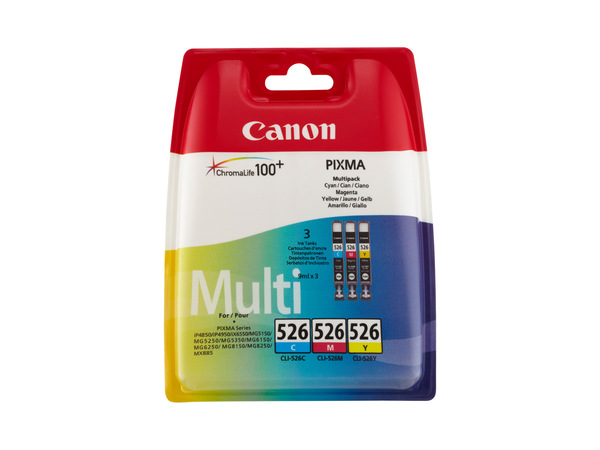 Bild 1 von Canon »CLI-526« Multipack Tintenpatronen Cyan/Magenta/Gelb