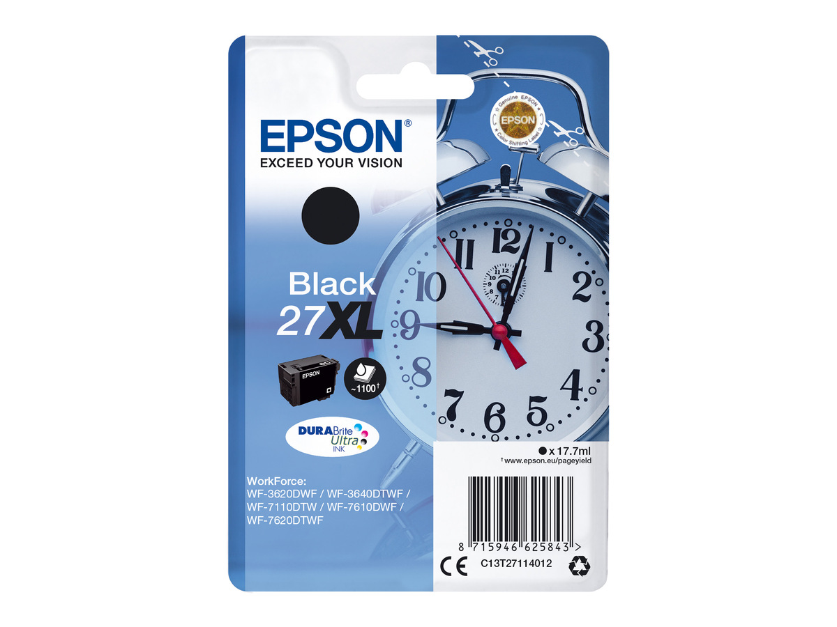 Bild 1 von EPSON »27 XL« Wecker Tintenpatrone Schwarz