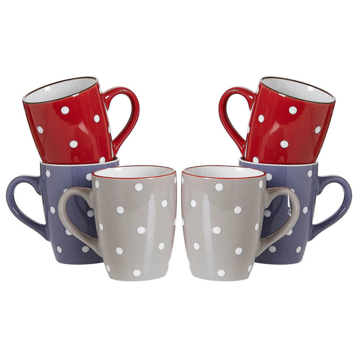 Bild 1 von Ritzenhoff & Breker Kaffeebecher-Set Dots bunt Keramik 6 tlg.