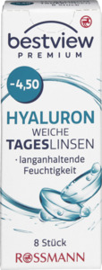 BestView Premium weiche Tageslinsen Hyaluron -4,50