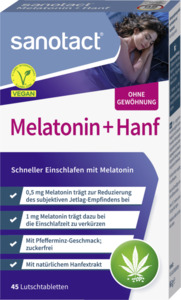 sanotact® Melatonin + Hanf Lutschtabletten