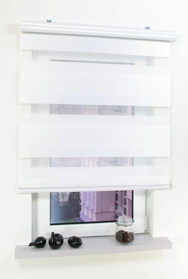 Bild 1 von Bella Casa Duo-Rollo mit Kasette, Rollo, 160 x 100 cm (Höhe x Breite) weiß