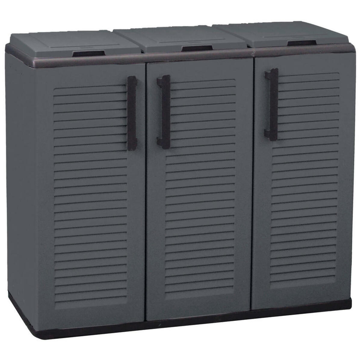 Bild 1 von Artplast Mülltrennungsschrank Easy grau Kunststoff B/H/T: ca. 102x84x37 cm