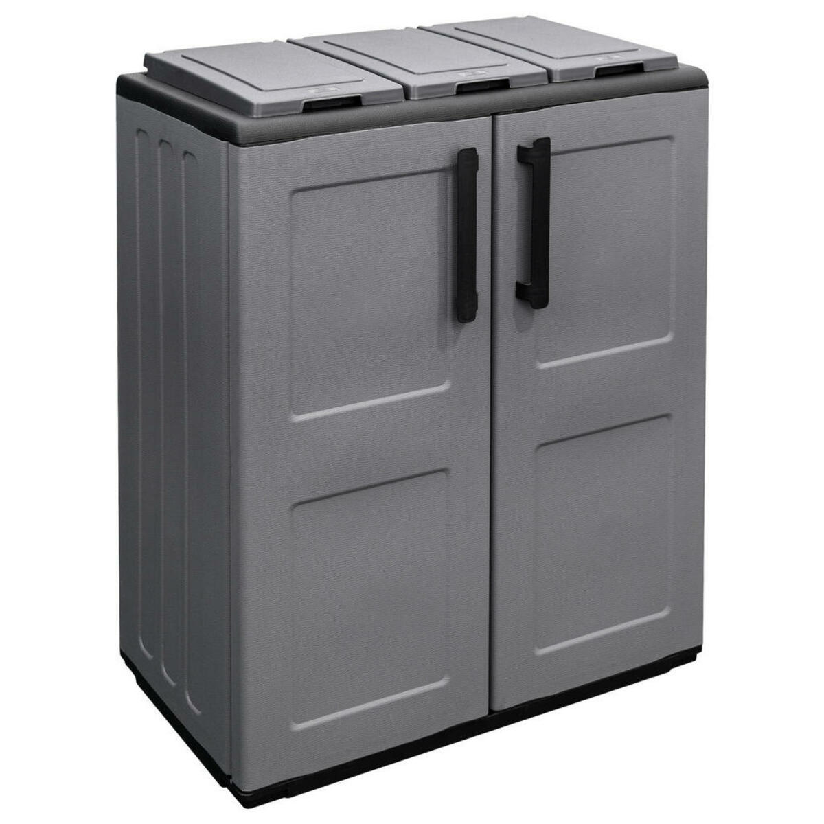 Bild 1 von Artplast Mülltrennungsschrank Free grau Kunststoff B/H/T: ca. 68x84x37 cm