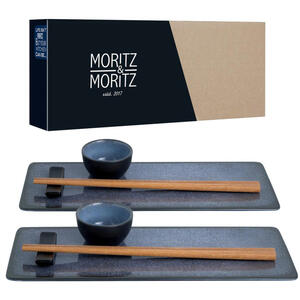 Moritz & Moritz Sushi-Set blau Porzellan