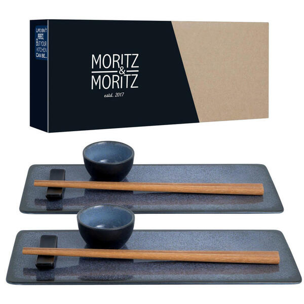 Bild 1 von Moritz & Moritz Sushi-Set blau Porzellan