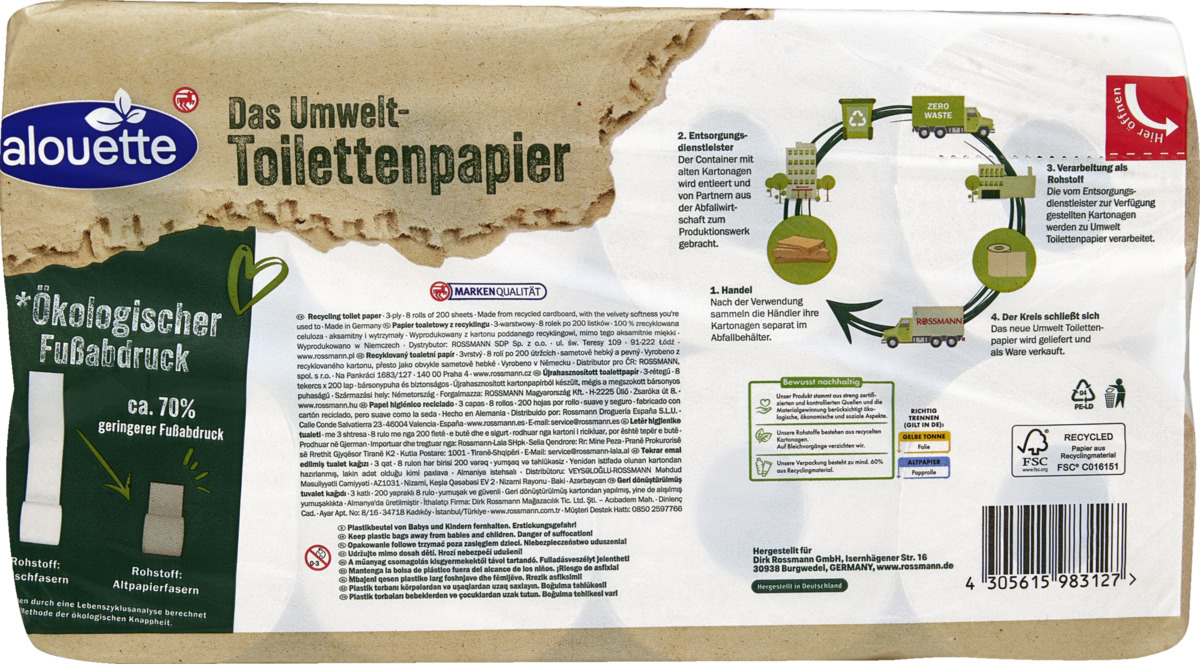 Bild 2 von alouette Umwelt Toilettenpapier