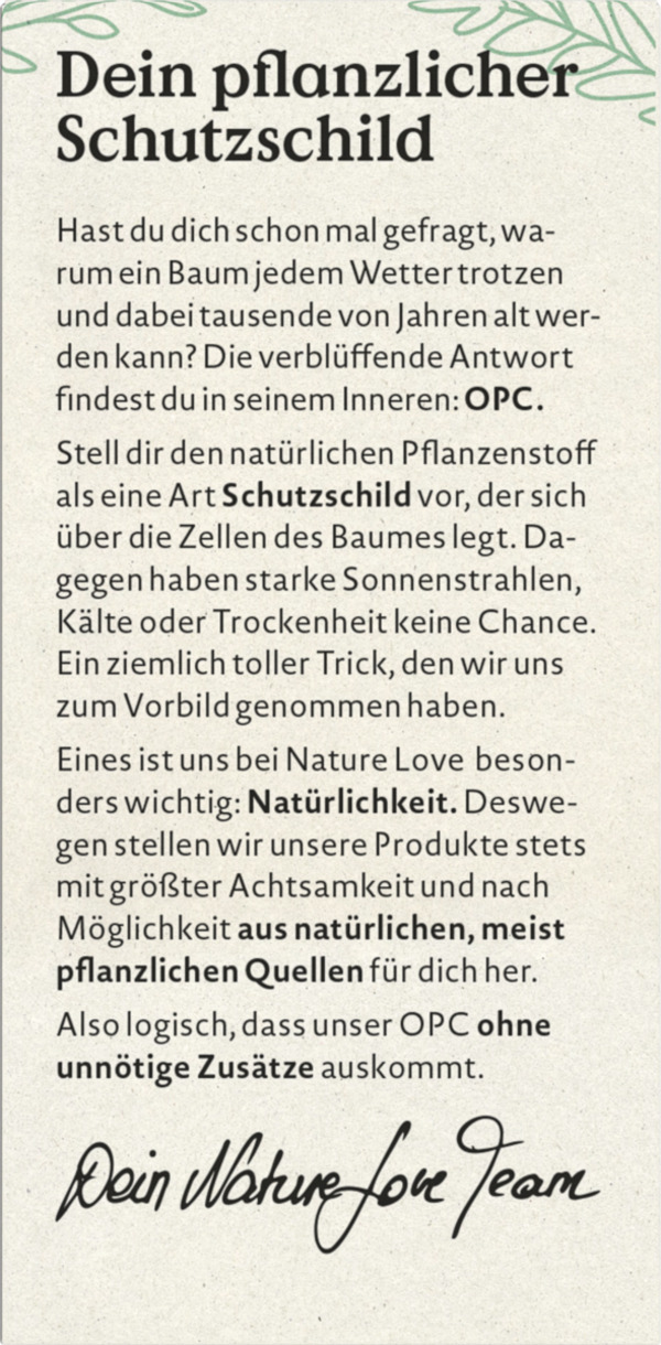 Bild 2 von Nature Love Traubenkernextrakt mit 55% OPC
