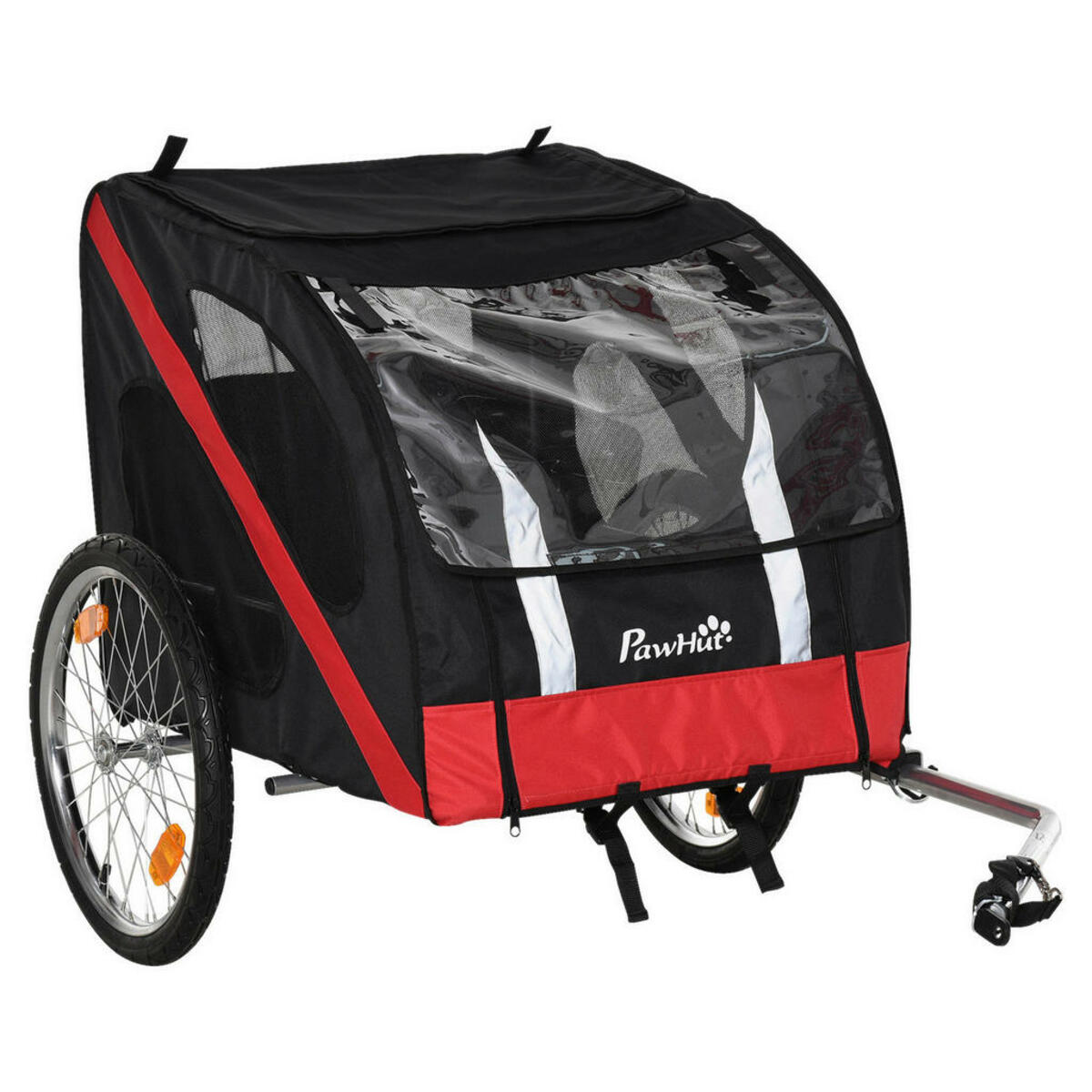 Bild 1 von HOMCOM Fahrradanhänger schwarz schwarz B/H/L: ca. 80x80x145 cm