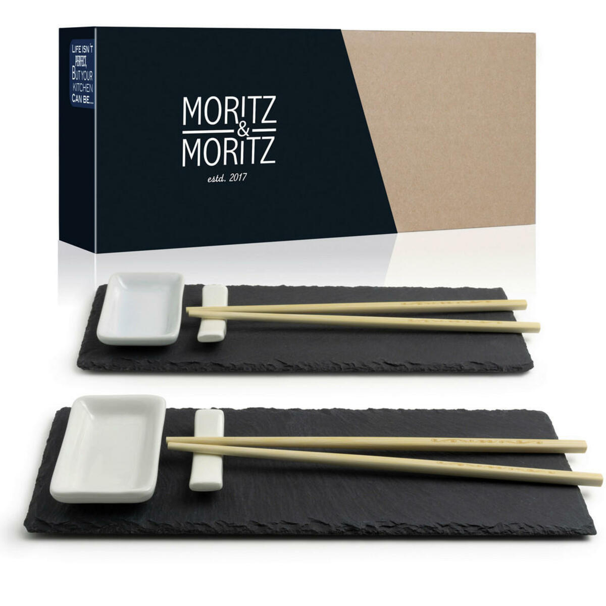 Bild 1 von Moritz & Moritz Sushi-Set Lemongras schwarz Schiefer