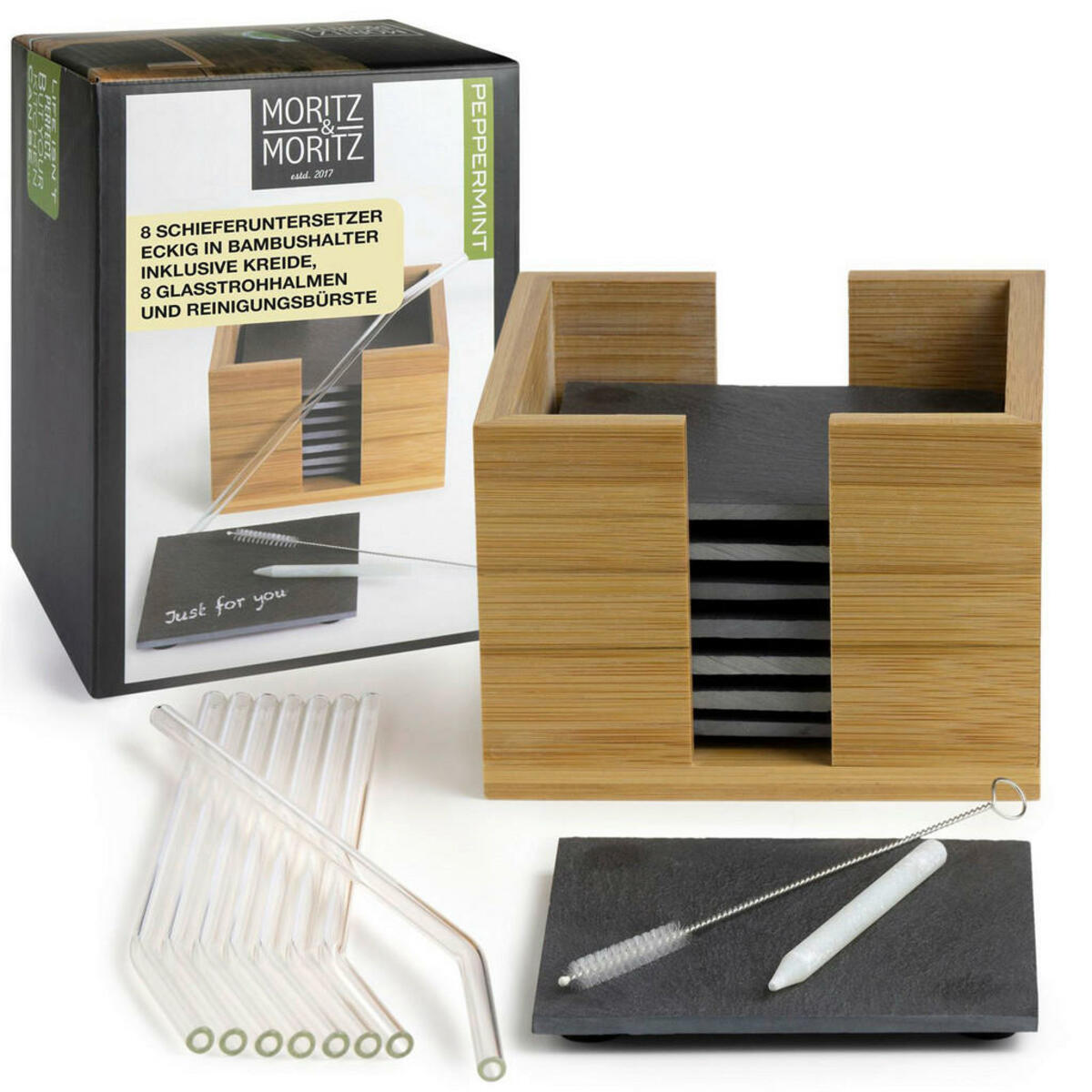 Bild 1 von Moritz & Moritz Untersetzerset multicolor Schiefer