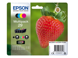 EPSON »29« Erdbeere Multipack Tintenpatronen Schwarz/Cyan/Magenta/Gelb