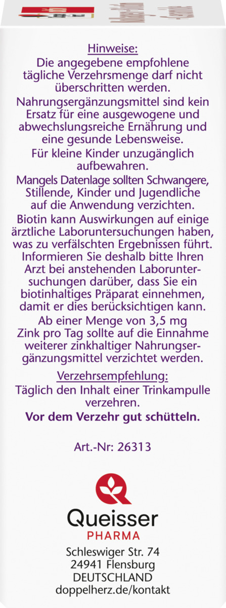 Bild 2 von Doppelherz Kollagen + Biotin + Ceramide Trinkampullen