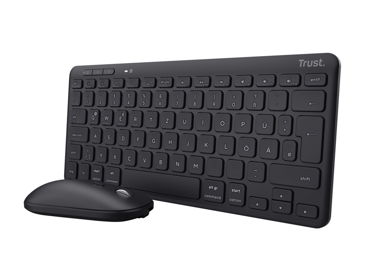 Bild 1 von Trust Funktastatur und Funkmaus »Lyra« für mehrere Geräte