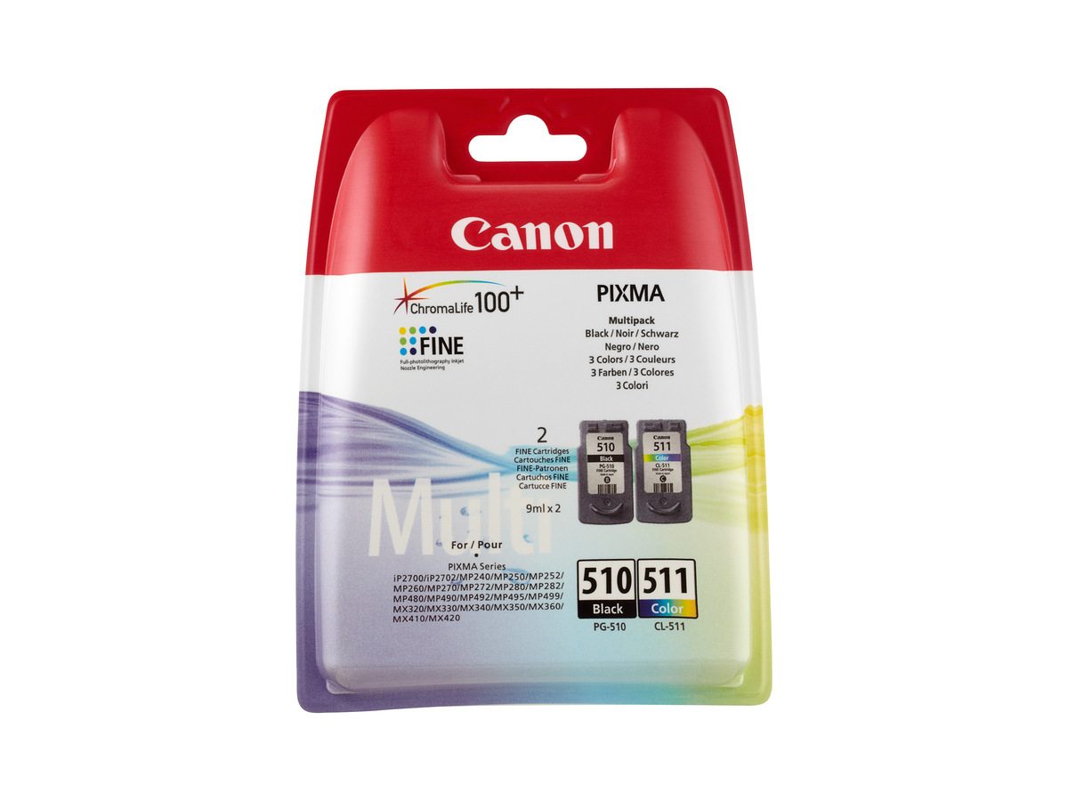 Bild 1 von Canon »PG-510/CL-511« Multipack Druckerpatronen Schwarz/Dreifarbig