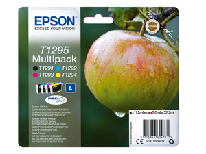 EPSON »T1295« Apfel Multipack Tintenpatronen Schwarz/Cyan/Magenta/Gelb