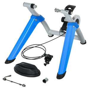 HOMCOM Fahrradtrainer blau Kunststoff B/H/L: ca. 77x47,5x56 cm