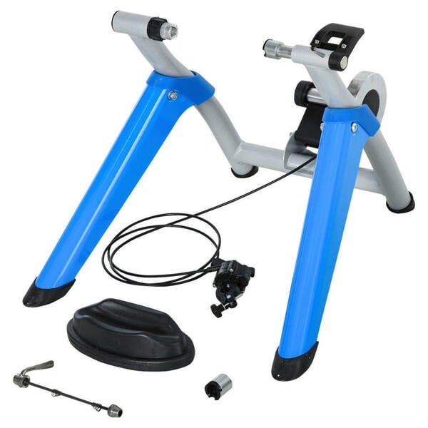 Bild 1 von HOMCOM Fahrradtrainer blau Kunststoff B/H/L: ca. 77x47,5x56 cm