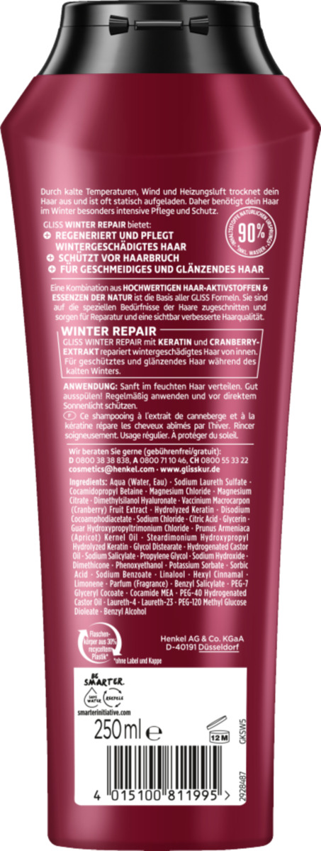 Bild 2 von Schwarzkopf Gliss Shampoo Winter Repair