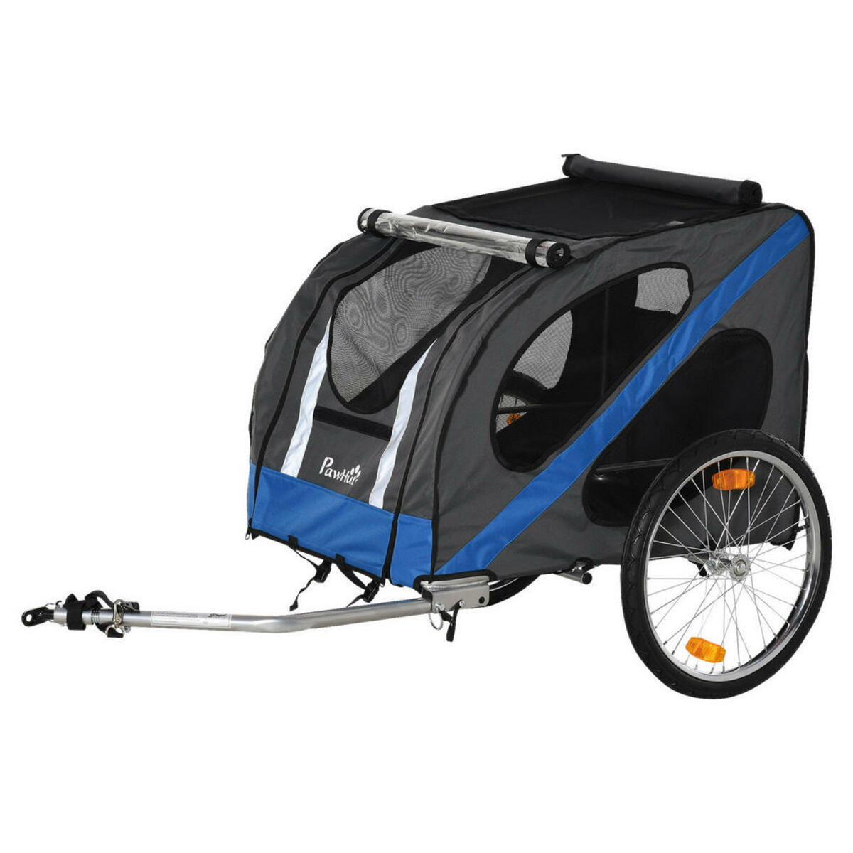 Bild 1 von PawHut Fahrradanhänger grau grau B/H/L: ca. 80x80x145 cm