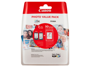 Canon »PG545XL/CL546XL« Multipack Tintenpatronen Schwarz/Dreifarbig, inkl. Fotopapier