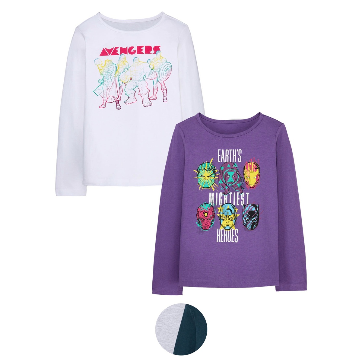 Bild 1 von MARVEL AVENGERS Kinder Langarmshirt, 2er-Set