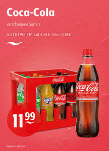 Coca-Cola verschiedene Sorten