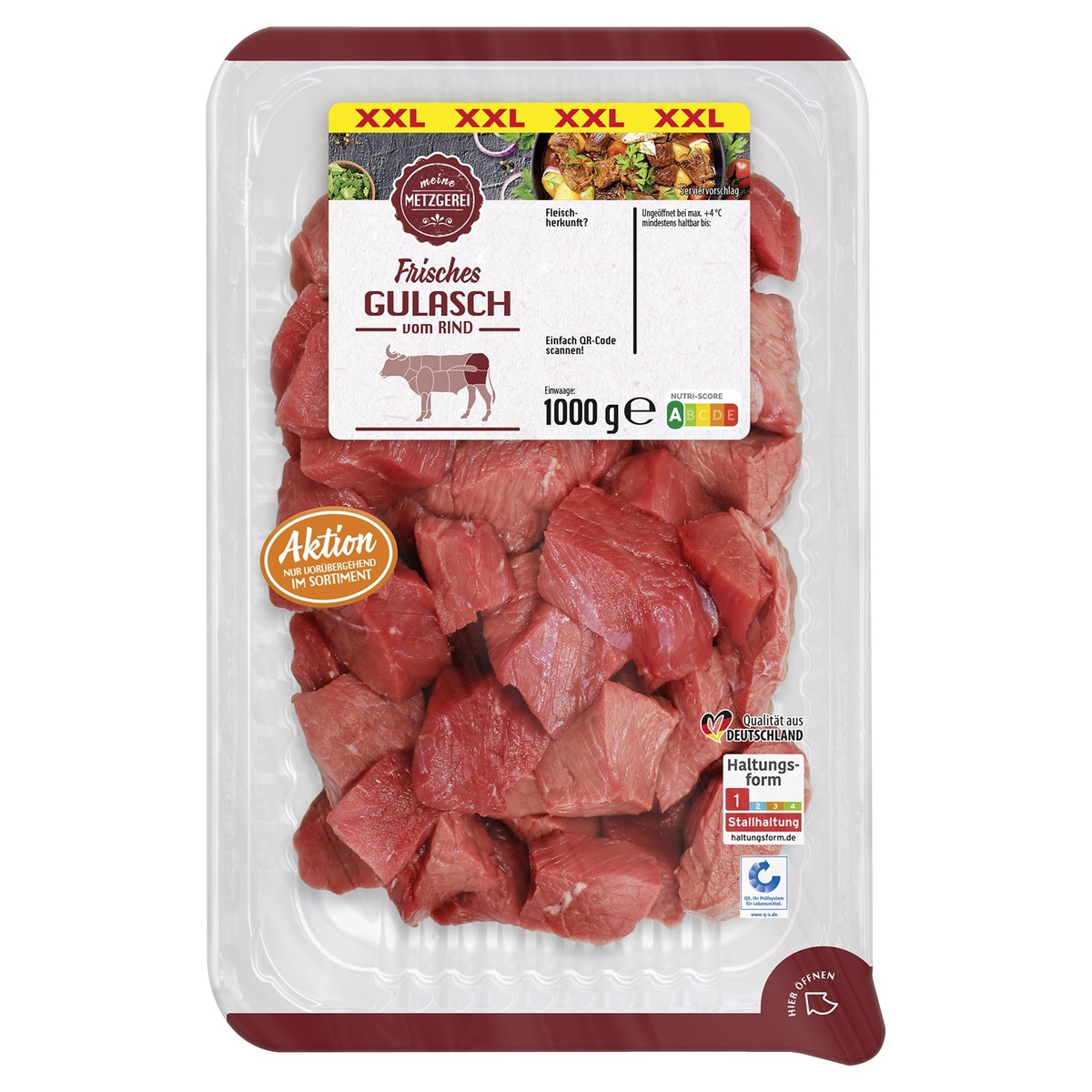 Bild 1 von MEINE METZGEREI Gulasch 1 kg