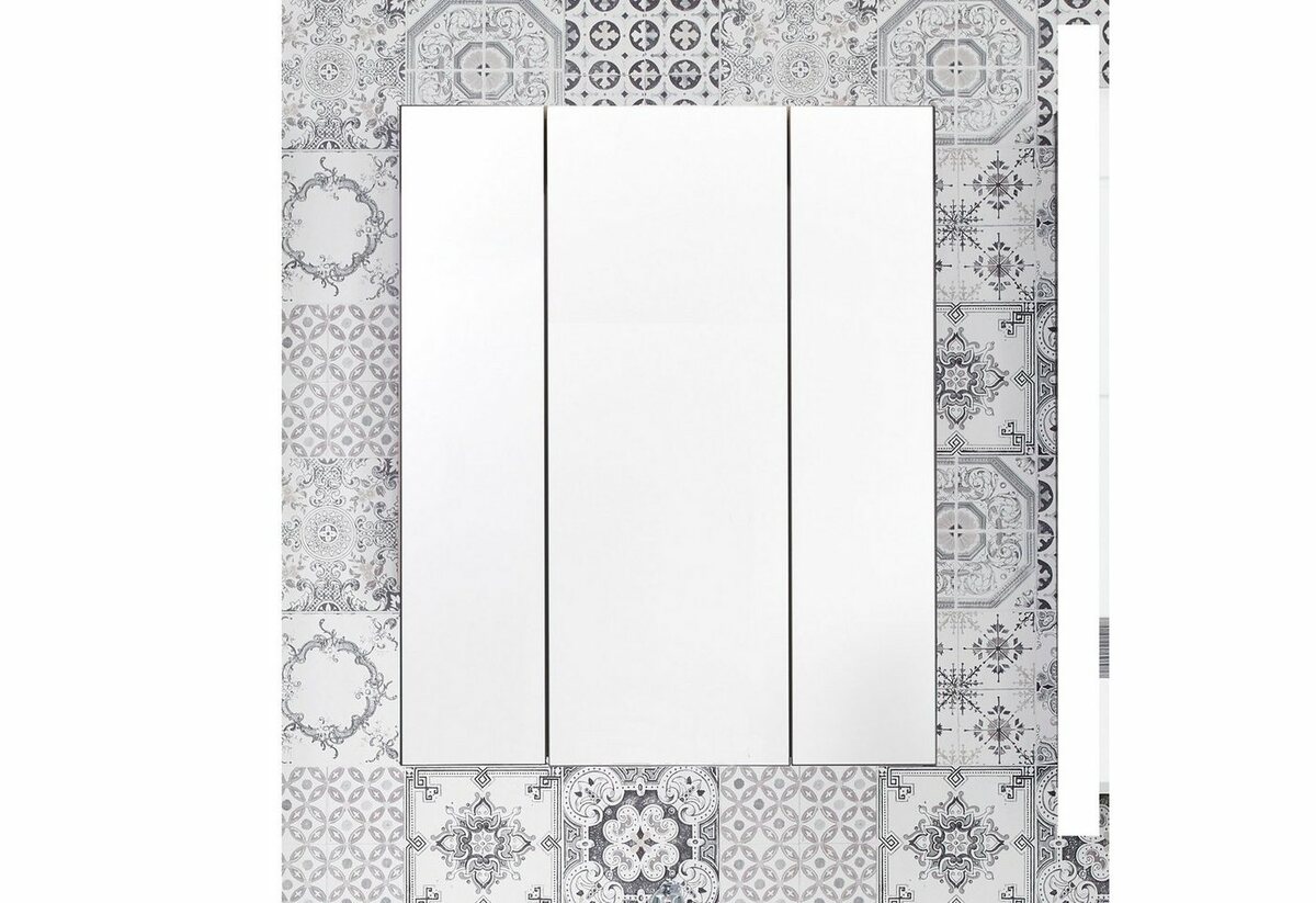 Bild 1 von Trendteam Spiegelschrank Tone 3-Türig, Grau|silberfarben