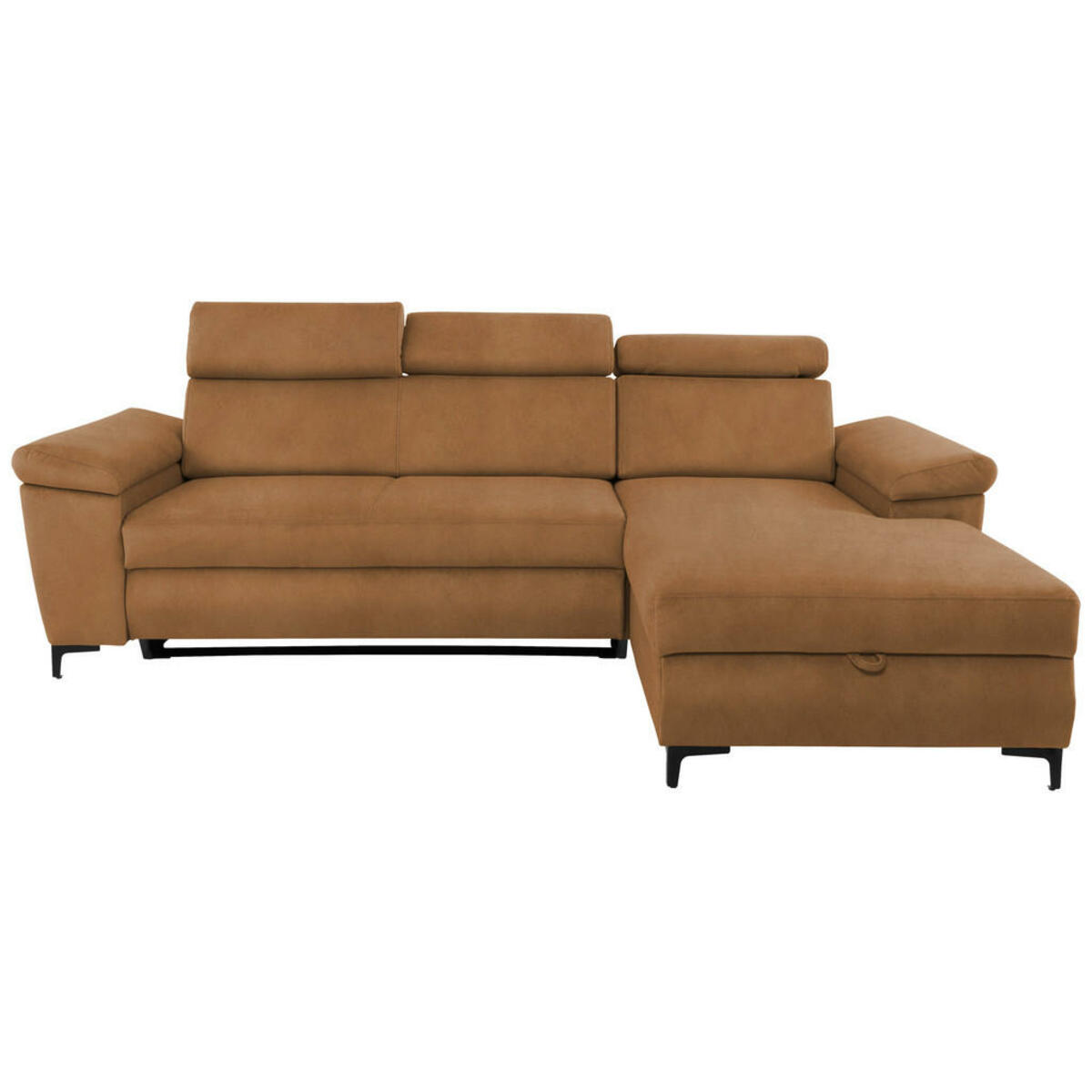 Bild 1 von Mid.you Eckschlafsofa, Bernstein, Holz, Metall, Textil, Buche, vollmassiv, 2-Sitzer, 258x176 cm, Armteil links, Wohnzimmer, Sofas & Couches, Wohnlandschaften