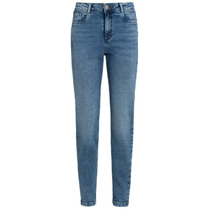 Damen Mom-Jeans mit Used-Waschung BLAU