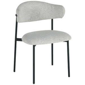 Boxxx Stuhl, Grau, Metall, Textil, Rundrohr, 55x78x58 cm, Stoffauswahl, Esszimmer, Stühle, Esszimmerstühle