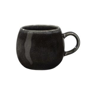 Kaffeebecher Sindri in Schwarz aus Keramik, Schwarz