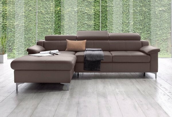 Bild 1 von Exxpo - sofa fashion Ecksofa Florenz, mit Kopfteilverstellung, Braun