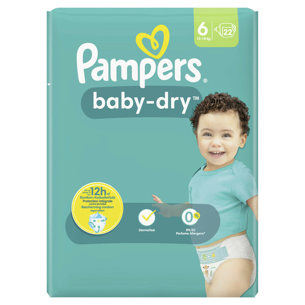 Bild 1 von Pampers Baby Dry Extra Large Windeln Gr.6 13-18KG Einzelpack 22ST