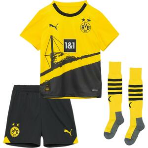 PUMA Borussia Dortmund 23-24 Heim Minikit Teamtrikot Kinder Gelb