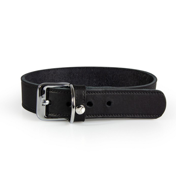 Bild 1 von Das Lederband Halsband Weinheim schwarz 3,5 cm, 57 cm