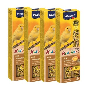 Vitakraft Kanarienvogel Kräcker 4x2er Ei-Grassamen