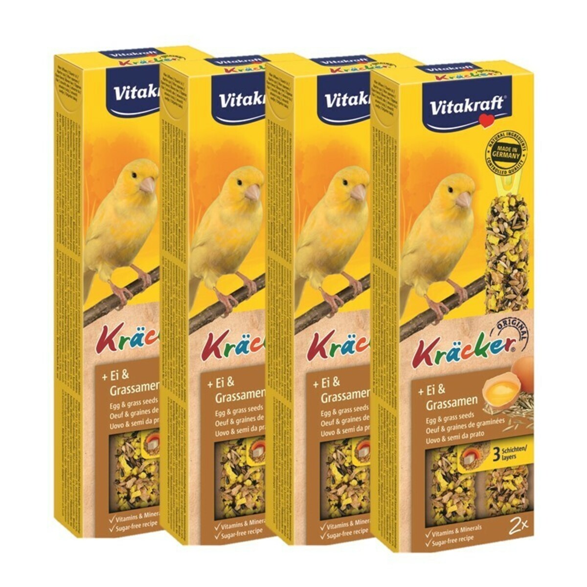 Bild 1 von Vitakraft Kanarienvogel Kräcker 4x2er Ei-Grassamen