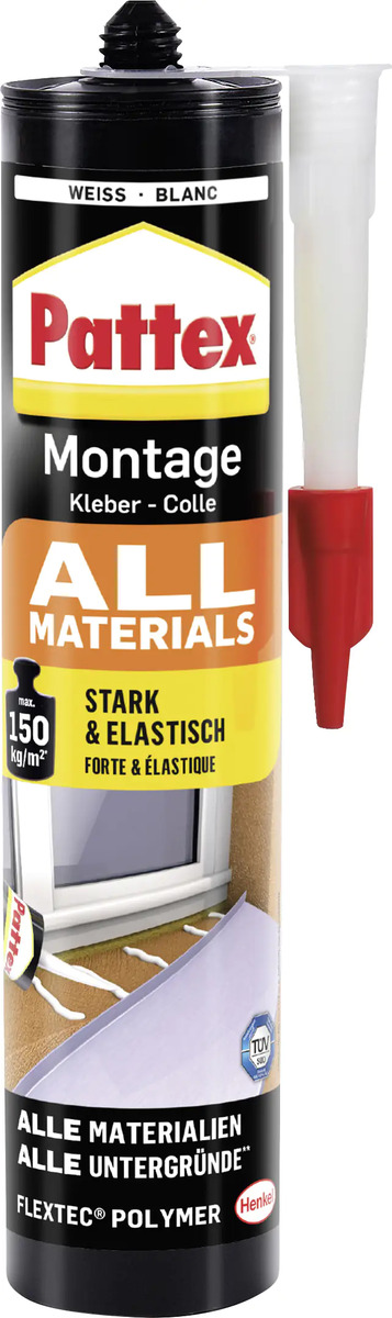 Bild 1 von Pattex Montagekleber All Materials 450 g Kartusche, weiß