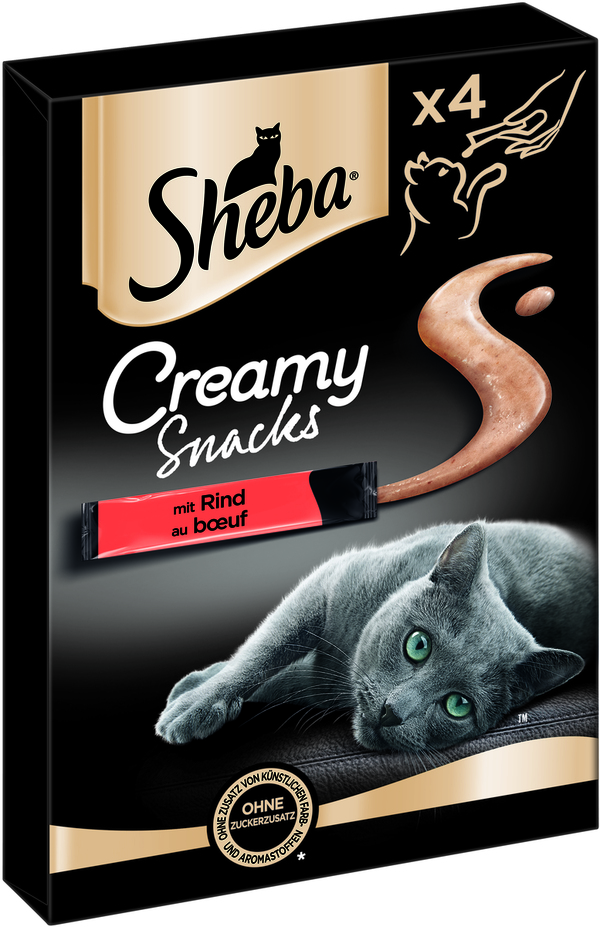Bild 1 von Sheba Beutel Creamy Snacks Rind 44x12 g