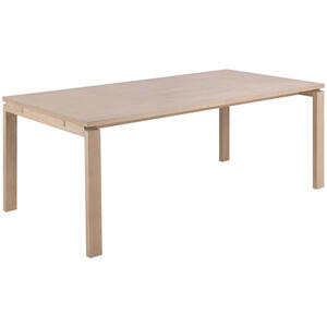 Mid.you Esstisch, Weiß, Holz, Eiche, furniert,massiv, rechteckig, eckig, 100x75 cm, Esszimmer, Tische, Esstische