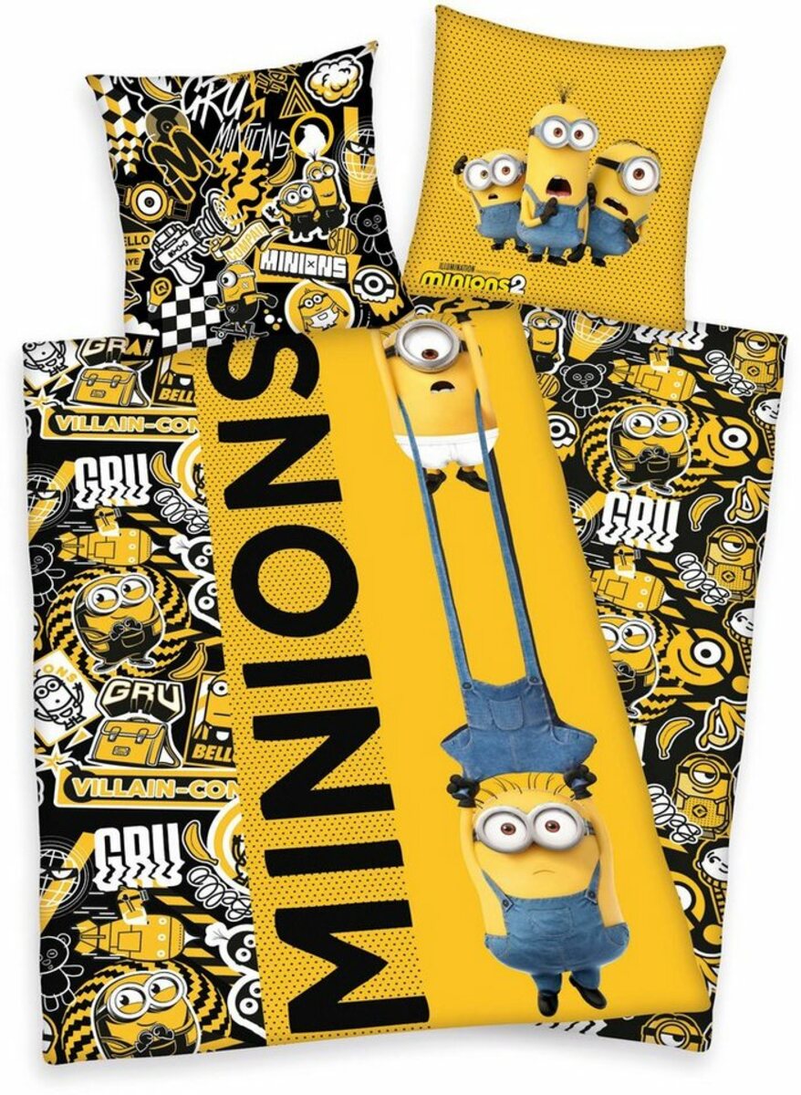Bild 1 von Kinderbettwäsche Minions2, Minions, Renforcé, mit tollem Minions2-Motiv