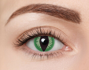 Halloween Kontaktlinsen Green Cat Monatslinsen Sphärisch 2 Stück Kontaktlinsen; contact lenses; Kontaktlinsen; Black Friday