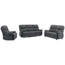 Bild 1 von P & B Sitzgarnitur, Grau, Textil, 3-teilig, Relaxfunktion, Wohnzimmer, Sofas & Couches, Sitzgarnituren